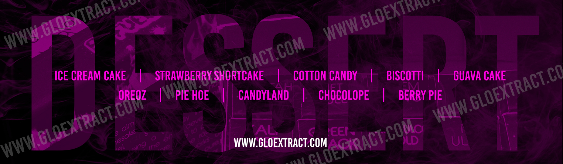 GloElDessertDelightsFlavors Glo Extract Desserts