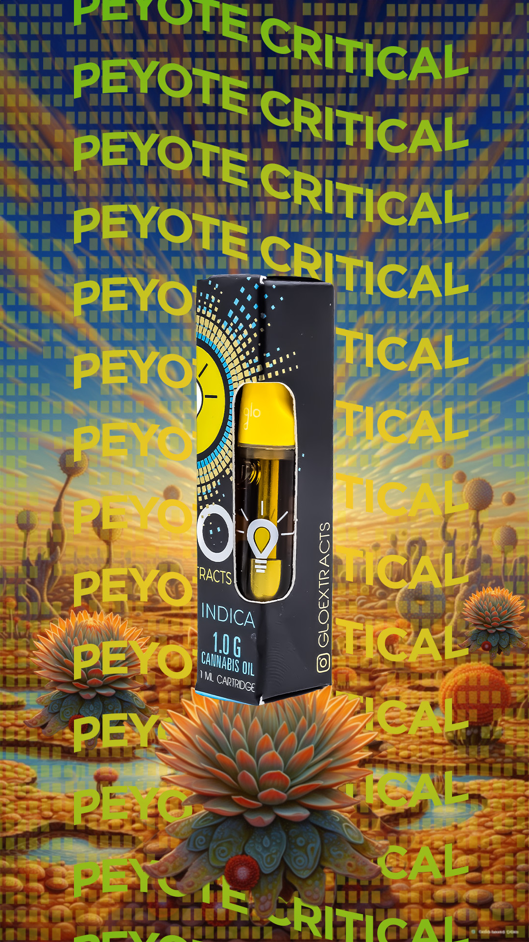 Peyote Critical Glo Extracts Premium Vapes